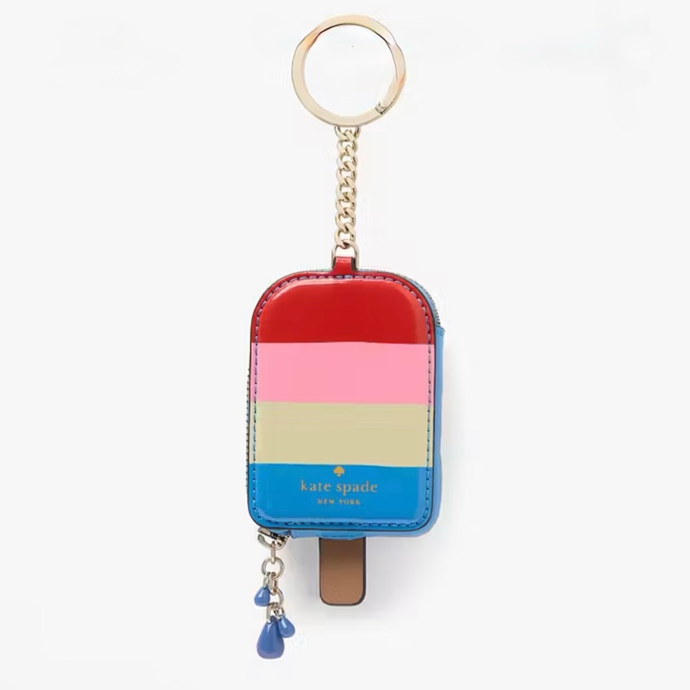 Kate Spade Rainbow Popsicle Bag Charm/Coin Purse  RARE